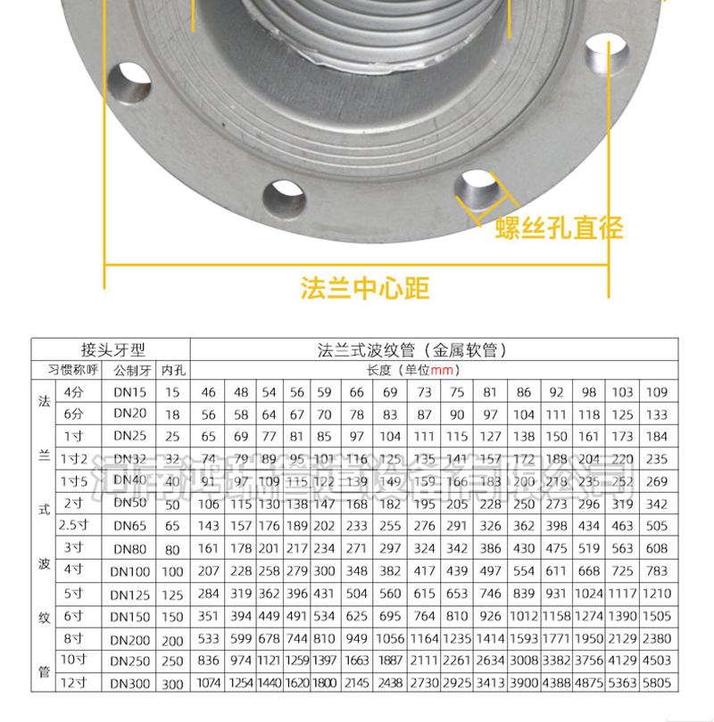 鴨嘴閥|橡膠接頭|鋁模定位塊|防水套管|伸縮器|補(bǔ)償器|傳力接頭|防水翼環(huán) 304不銹鋼法蘭波紋管耐高溫高壓金屬軟管蒸汽管軟連接6寸4寸3寸